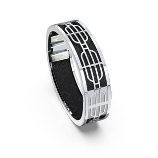 Nanyang Dream Bangle - Obsidian Black - Sterling Silver