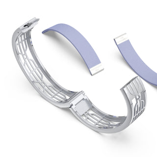 Shophouse Mauve Nanyang Dream - Slim Bangle - Sterling Silver