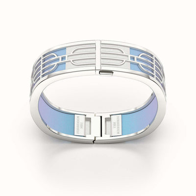 Nanyang Dream Bangle - Gazebo Blue - Sterling Silver