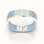 Nanyang Dream Bangle - Gazebo Blue - Sterling Silver