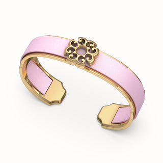 Nonya Blossom Silk Cuff - Frangipani Pink