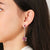 Orchid Garden Drop Earrings - Gold Vermeil - Ruby