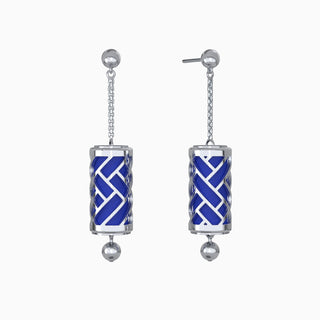Hue Silk Earrings - Royal Blue