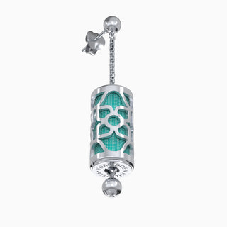 Lotus Silk Earrings - Shophouse Teal
