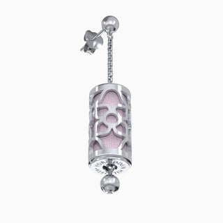 Lotus Silk Earrings - Frangipani Pink