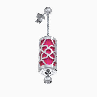 Lotus Silk Earrings - Dragonfruit Pink