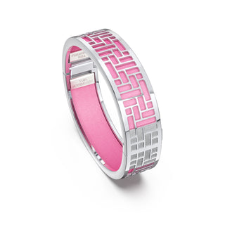 Pavilion Bangle - Guava Pink - Sterling Silver