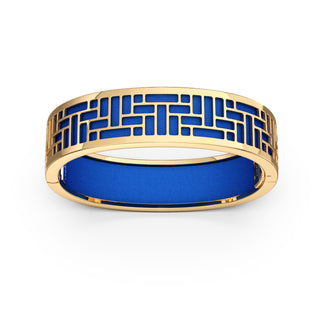 Celestial Blue Pavillion - Slim Bangle - Gold Vermeil