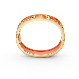 Crossandra Orange Pavillion - Slim Bangle - Gold Vermeil