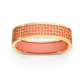 Crossandra Orange Pavillion - Slim Bangle - Gold Vermeil