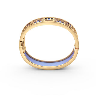 Gazebo Blue Pavillion - Slim Bangle - Gold Vermeil