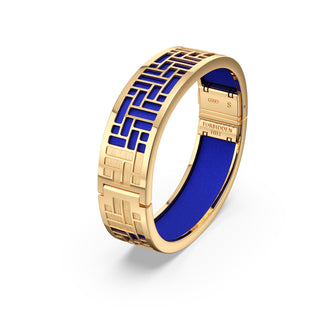 Royal Blue Pavilion - Slim Bangle - Gold Vermeil