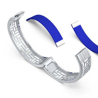 Royal Blue Pavilion - Slim Bangle - Sterling Silver