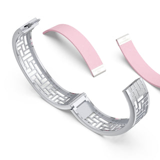 Shophouse Pink Pavilion - Slim Bangle - Sterling Silver