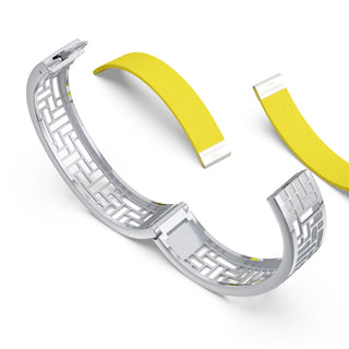 Starfruit Yellow Pavilion - Slim Bangle - Sterling Silver