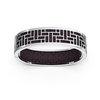 Pavilion Bangle - Kopi-O Brown - Sterling Silver