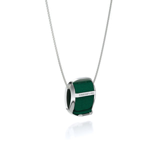 Kawung Pendant - Emerald Green - Sterling Silver