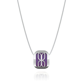 Kawung Pendant - Dawn Mauve - Sterling Silver