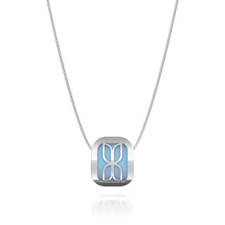 Kawung Pendant - Gazebo Blue - Sterling Silver