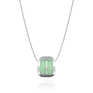 Kawung Pendant - Palm Tree Green - Sterling Silver