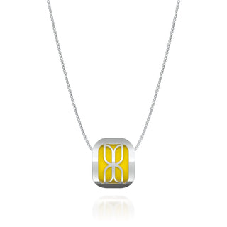 Kawung Pendant - Pineapple Yellow - Sterling Silver