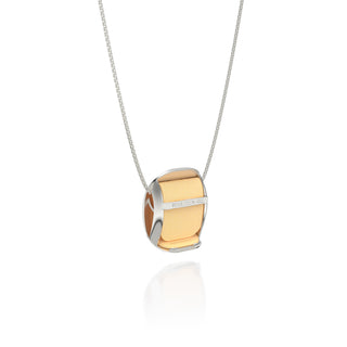 Hexagon Coral Pendant - Shophouse Vanilla - Sterling Silver