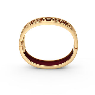 Majestic Ruby Peranakan Grace - Slim Bangle - Gold Vermeil