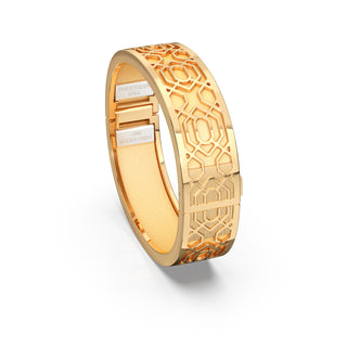 Shophouse Vanilla Peranakan Grace - Slim Bangle - Gold Vermeil