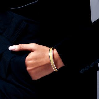 Edge Bangle - Shophouse Vanilla - Sterling Silver