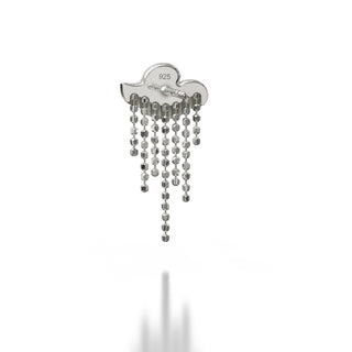 Small Cloud Earrings - Sterling Silver