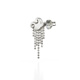 Small Cloud Earrings - Sterling Silver