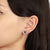 Forbidden Spring Small Stud Earrings - Sterling Silver - Smoky Quartz