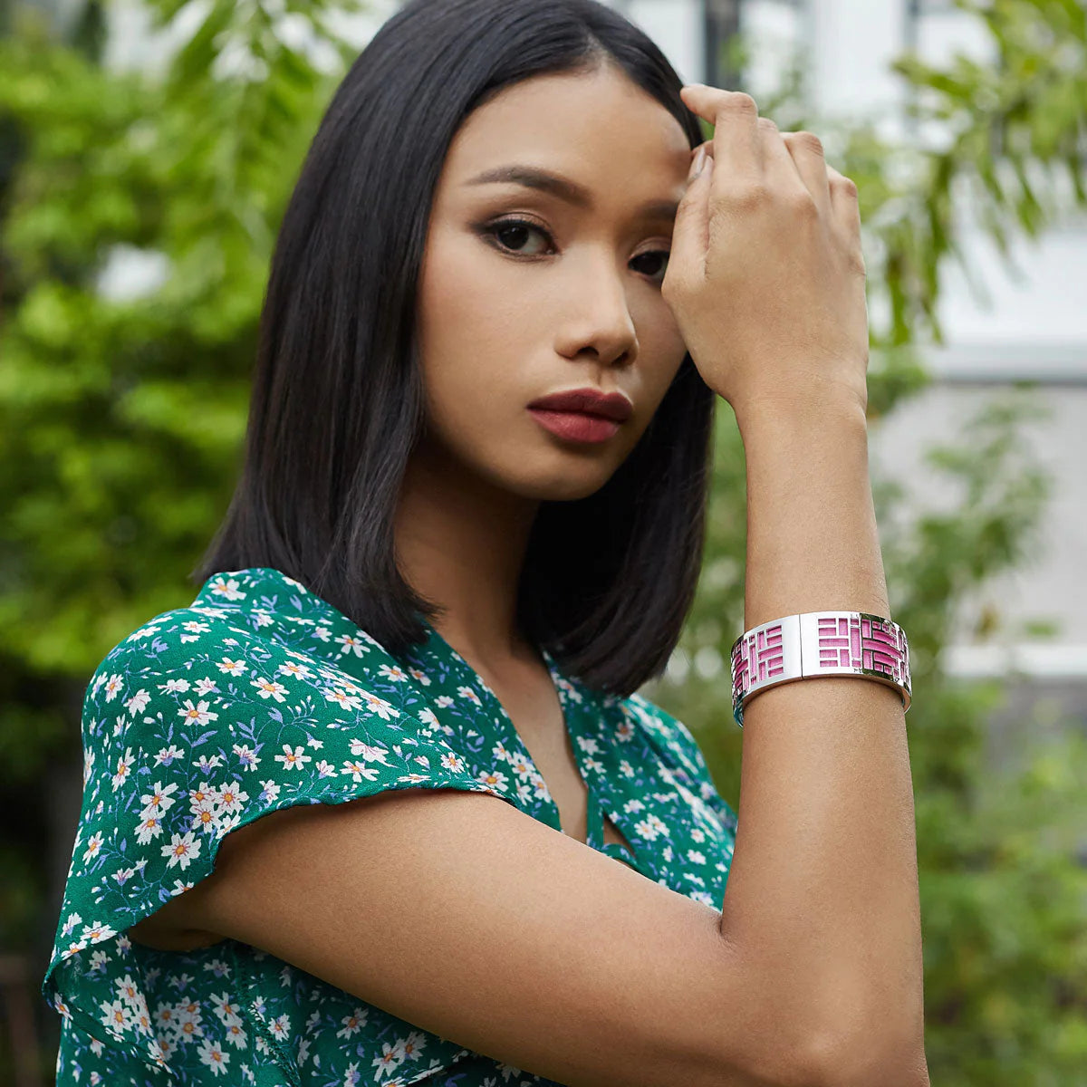 Huế Bangle Palm Tree Green