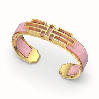 Ban Zu Silk Cuff - Rose Syrup Pink