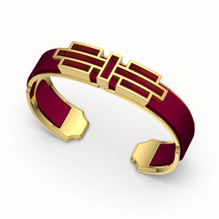 Ban Zu Silk Cuff - Majestic Ruby