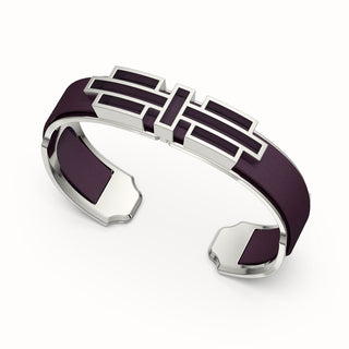 Ban Zu Silk Cuff - Deep Plum