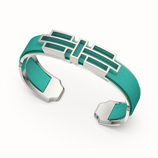 Ban Zu Silk Cuff - Shophouse Teal