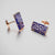 Ban Zu Cufflinks - 18k Rose Gold Vermeil - Imperial Blue