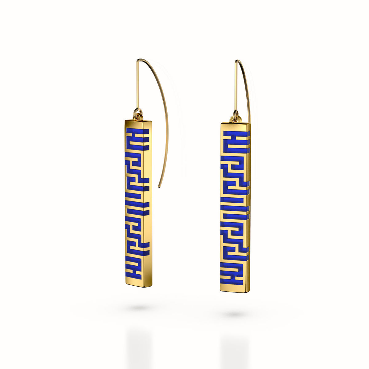 Ban Zu Earrings - Gold - Imperial Blue