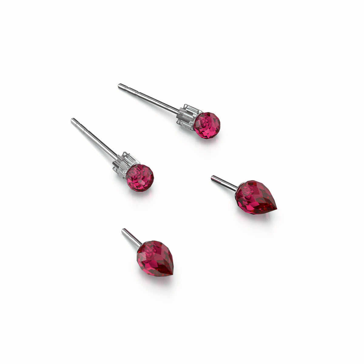 Drop Earrings Gemstone - Ruby