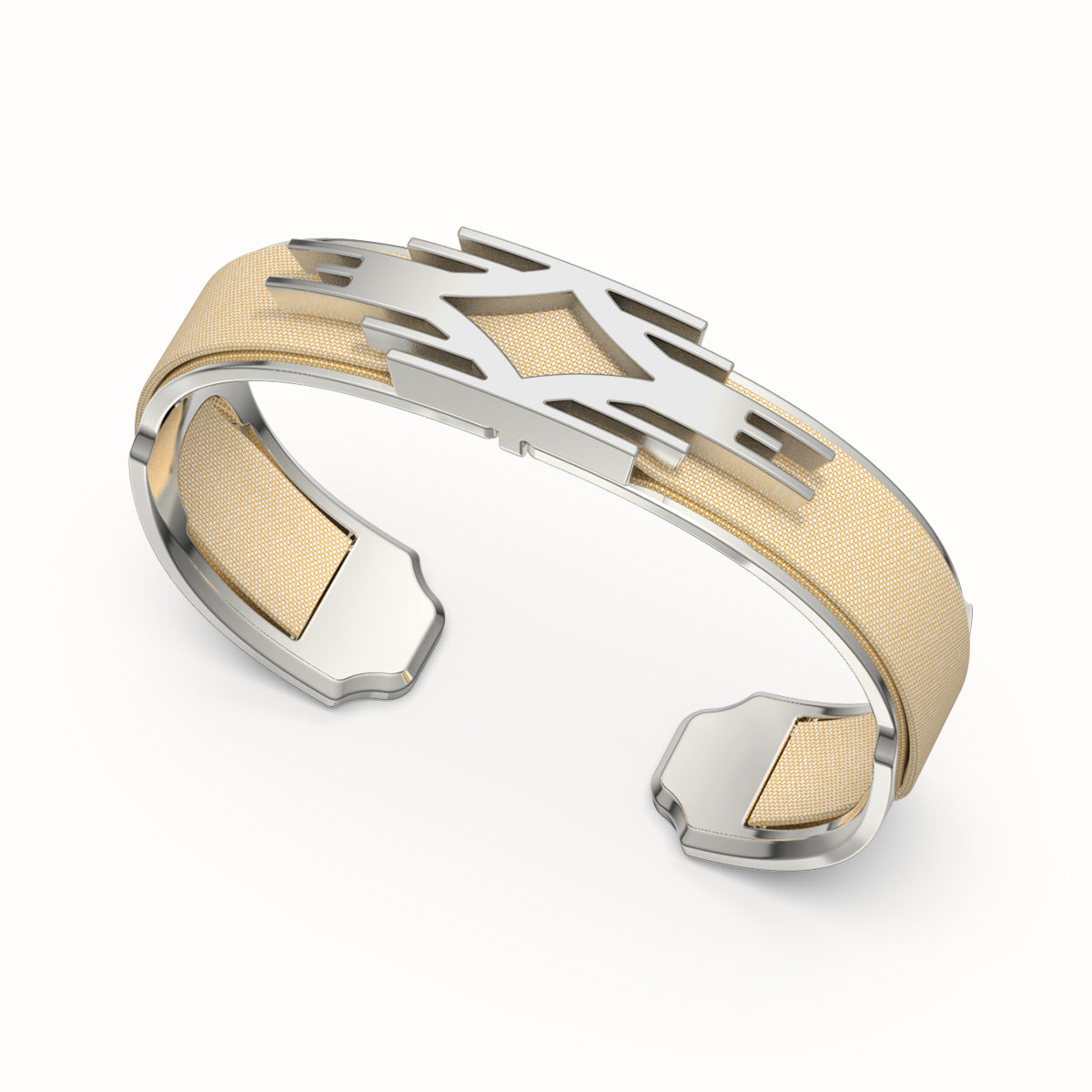Ikat Silk Cuff - Shophouse Vanilla
