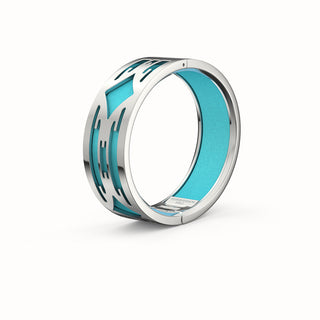 Ikat Bangle - Turquoise Blue