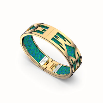 Ikat Bangle - Andaman Green