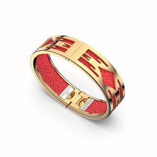 Ikat Bangle - Dragon Red