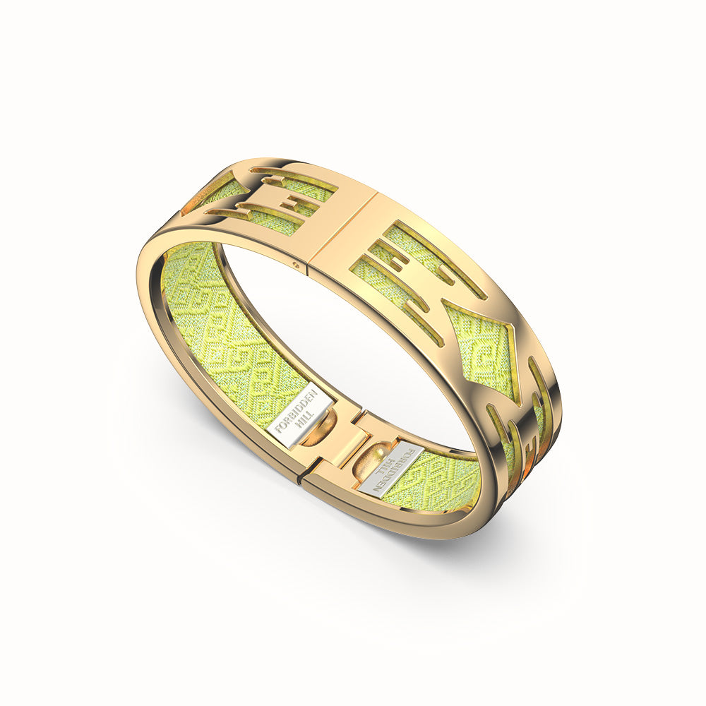 Ikat Bangle - Lemongrass Green