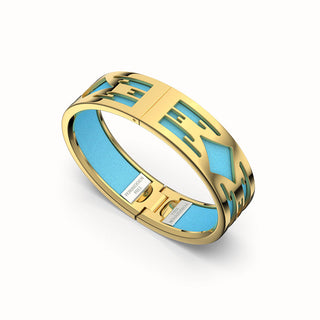 Ikat Bangle - Turquoise Blue