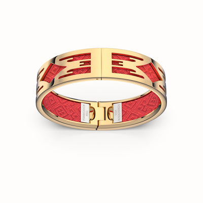 Ikat Bangle - Dragon Red