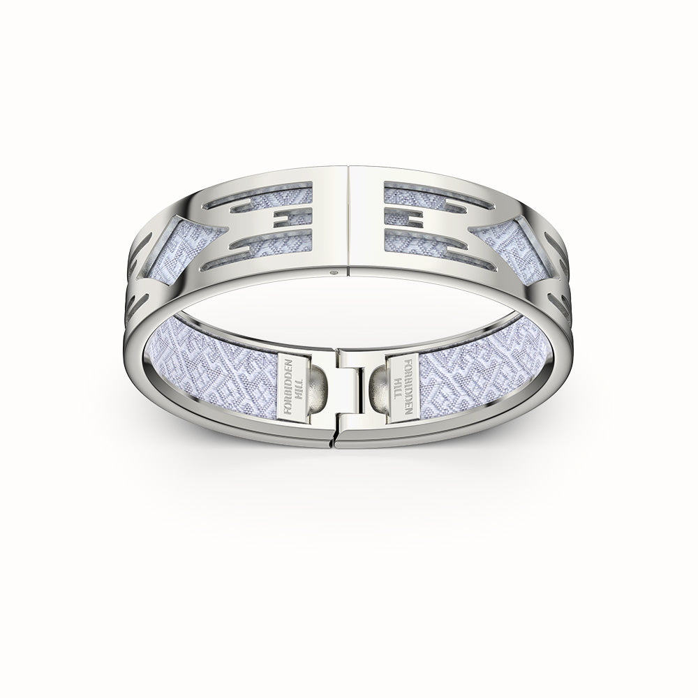 Ikat Bangle - Pewter Grey