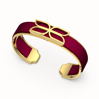 Kawung Silk Cuff - Majestic Ruby