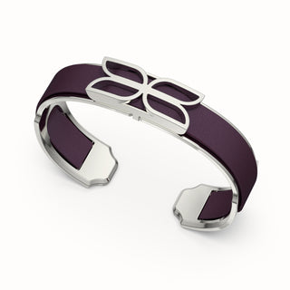 Kawung Silk Cuff - Deep Plum